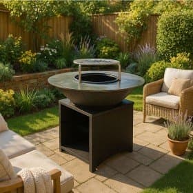 Brasero Inox Fiesta Plancha ⌀100 cm