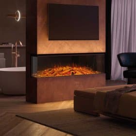 Cheminée électrique Lumen 1600: chaleur élégante et performante