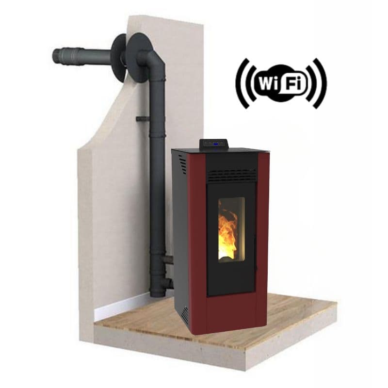 Pack Poêle Granulés C12 FIREMATIC + Kit Ventouse Dinak