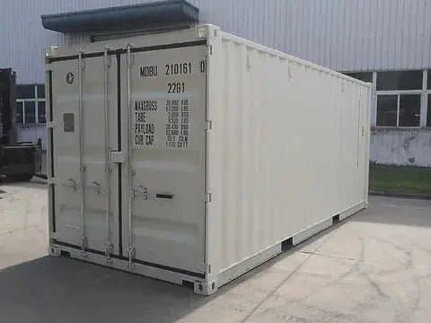 Contenedor marĂtimo 20 pies dry van blanco – nuevo