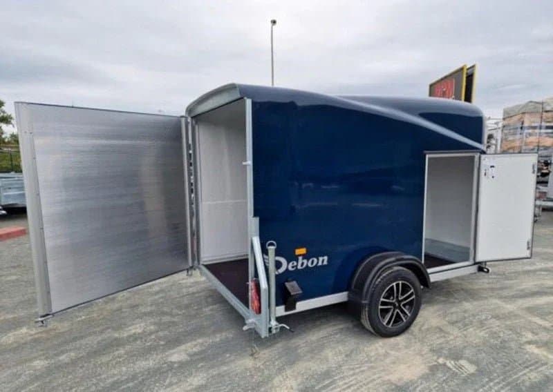 Furgoneta Debón Cargo 1300 en Poliéster Azul con Puerta Lateral Nueva