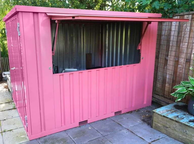 Faltbarer Stangenbehälter 3 x 2 METER XL Pink RAL 3014