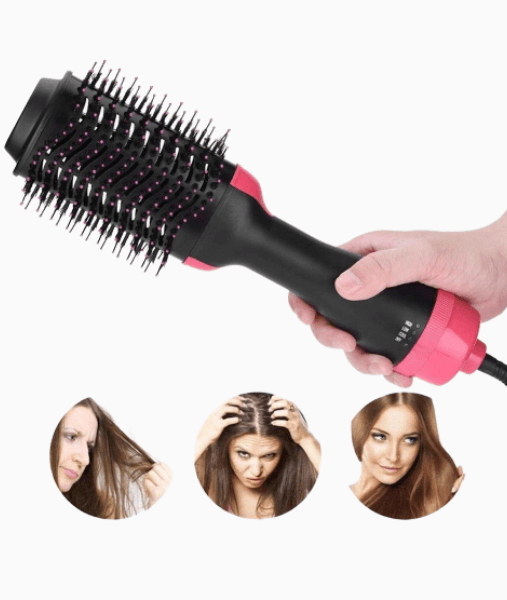 Sèche-Cheveux Volumisant - Brosse séchante - One-Step, Technologie IONIQUE et céramique - Brosse cheveux long et mi-long