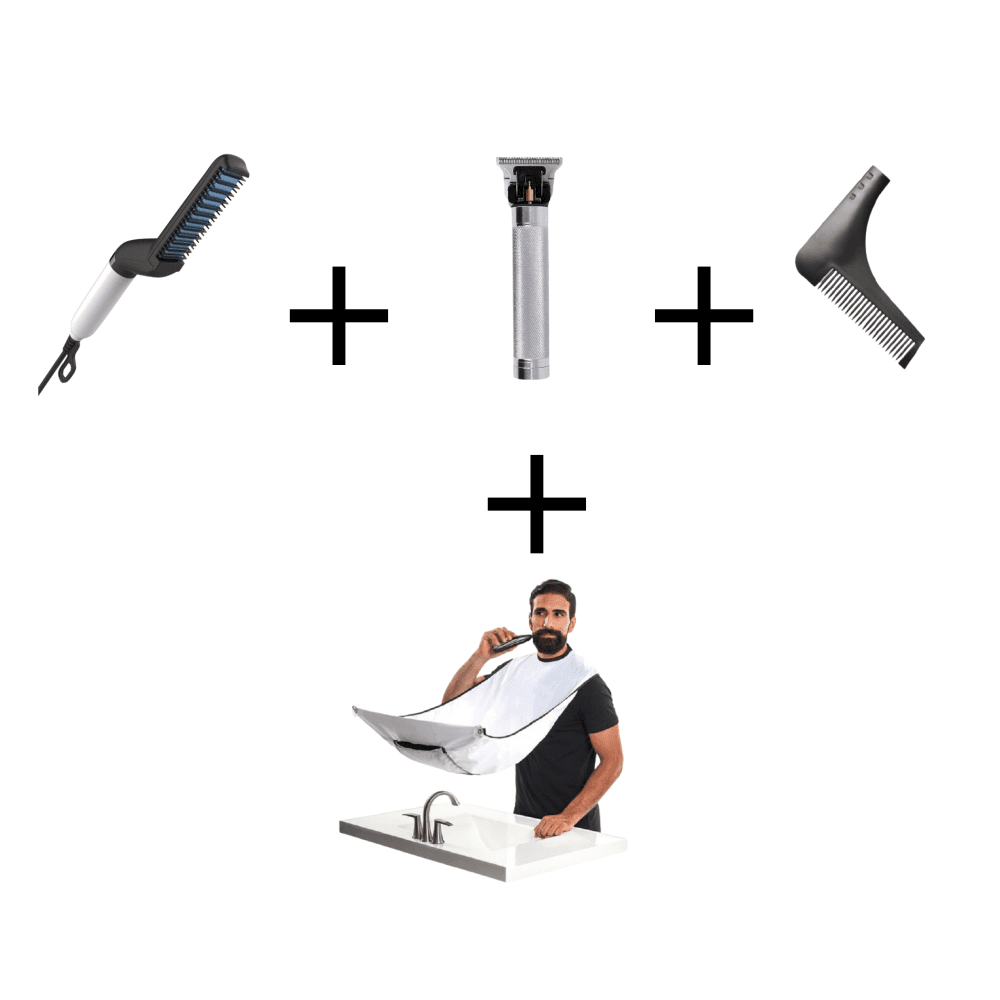 Kit Barber : Tondeuse de précision + Lisseur + Peigne !