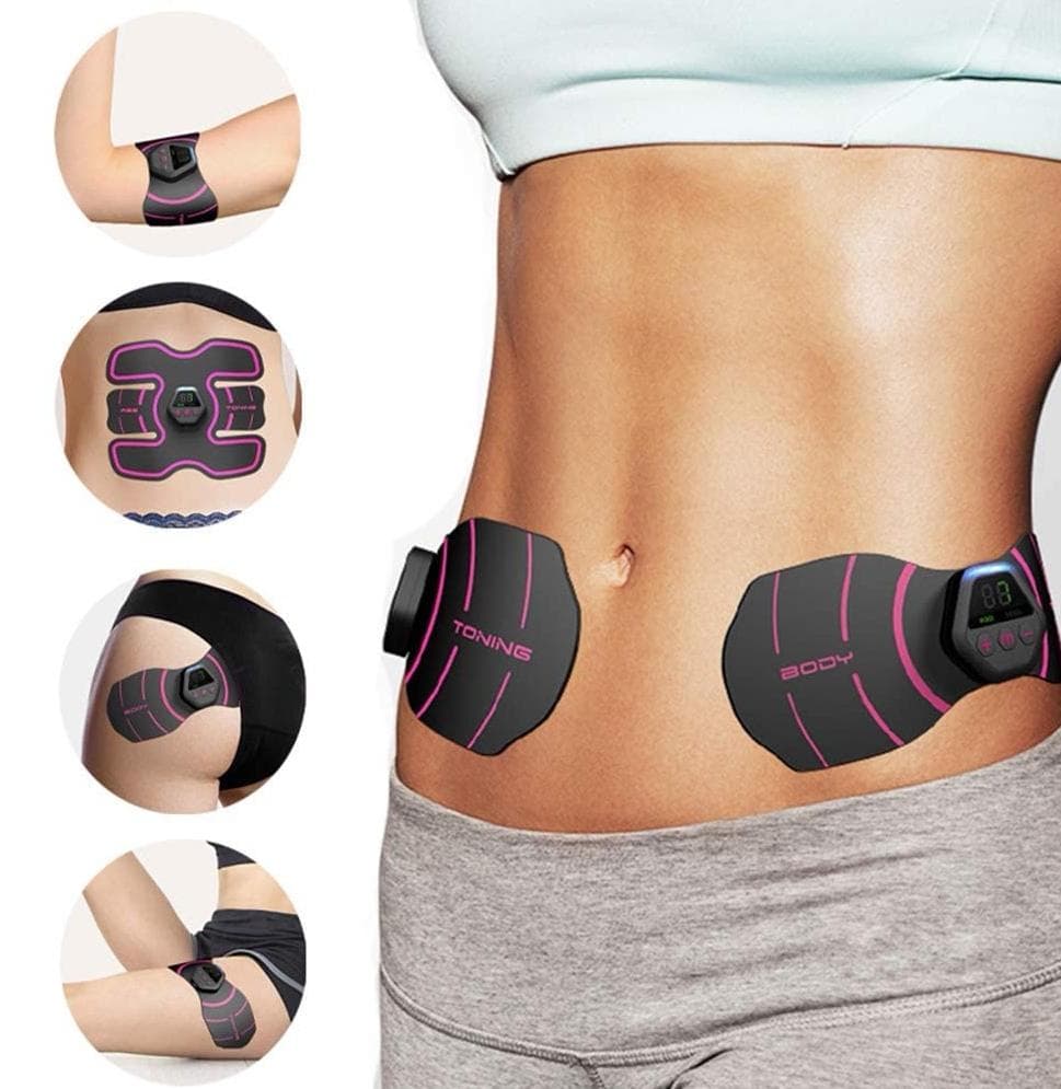 Electrostimulateur Musculaire,Ceinture Abdominale Electrostimulation EMS Stimulateur Appareil Electrostimulation Musculaire Femme Homme Entraînement A