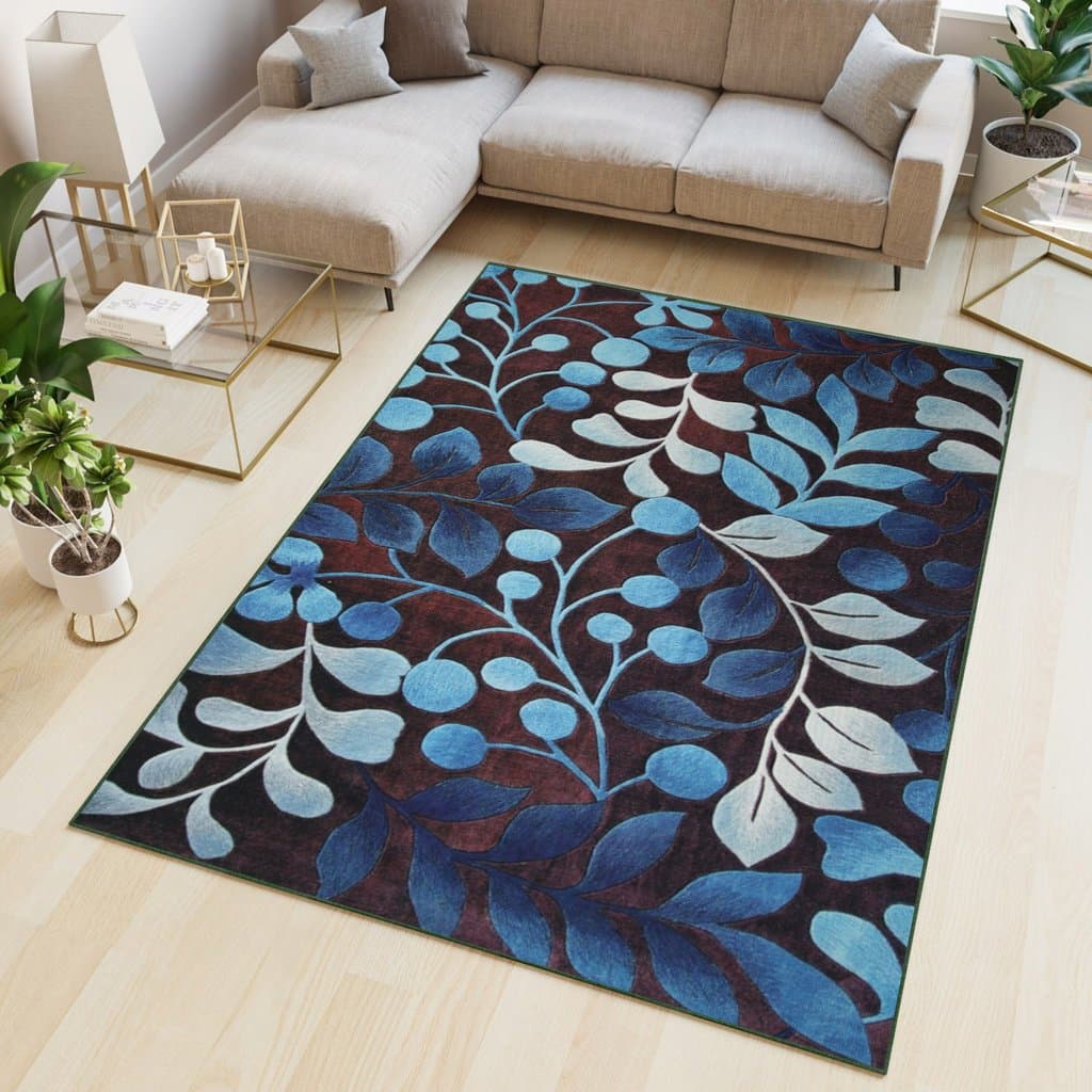 Tapis de salon - Modèle Forêt - grand tapis imprimé