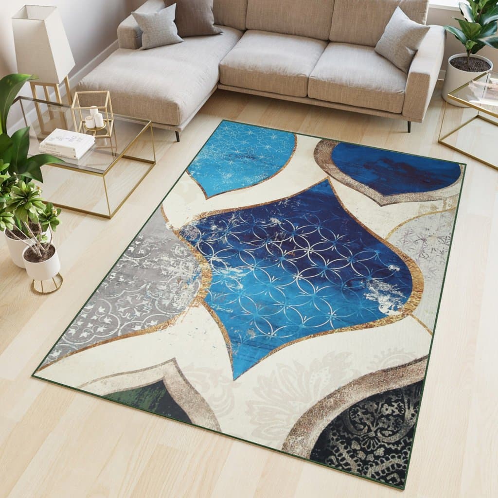 Tapis de salon - grand tapis imprimé Oeil