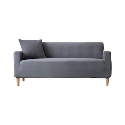 Housses de canapé imperméables - Housse extensible de protection - Housse canapé imperméable Grise Taille 2 (145-185 CM)