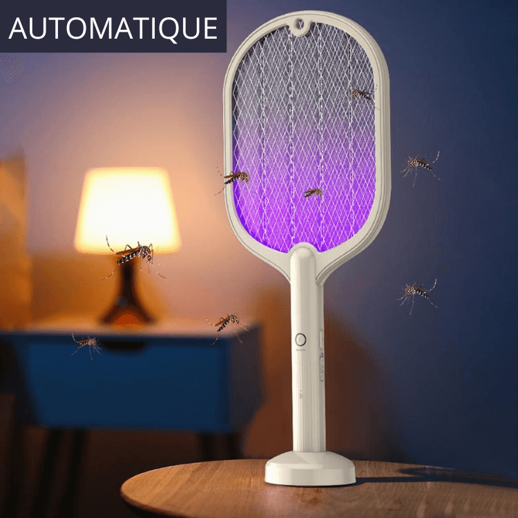 Raquette anti-moustiques électrique - Permet de se débarrasser des moustiques - mouches et autres insectes volants rechargeable par USB - éclairage LE
