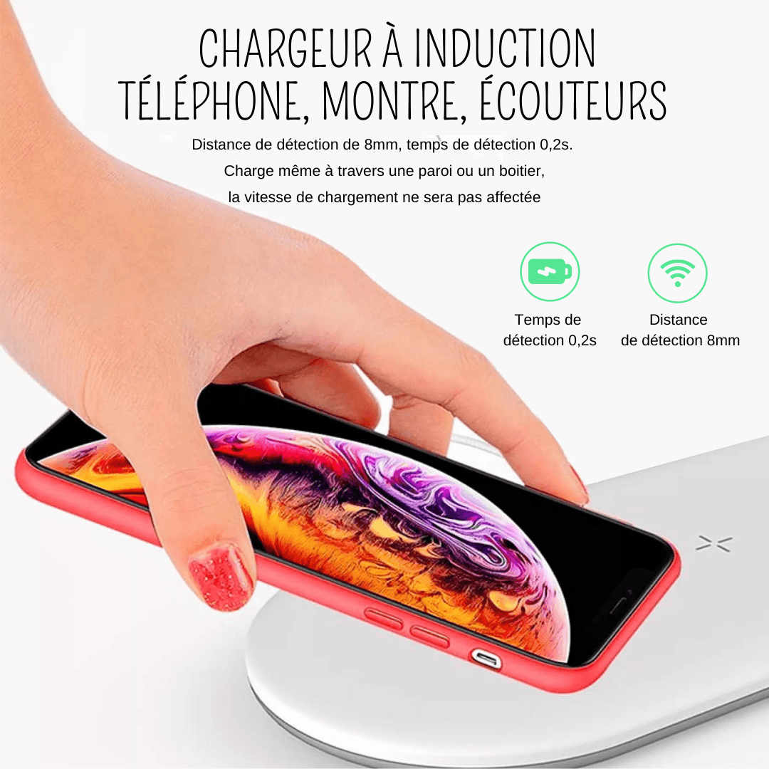 Chargeur à induction chargeur montre téléphone écouteurs Samsung / Apple