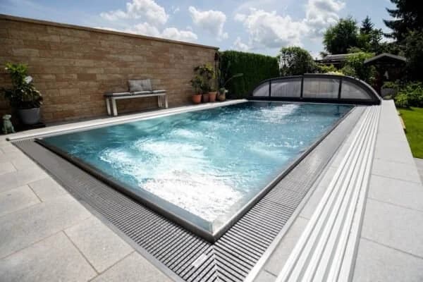 Pool Expert Edelstahl-Infinity-Pool 6 × 3 × 1,34 m – Plug & Play