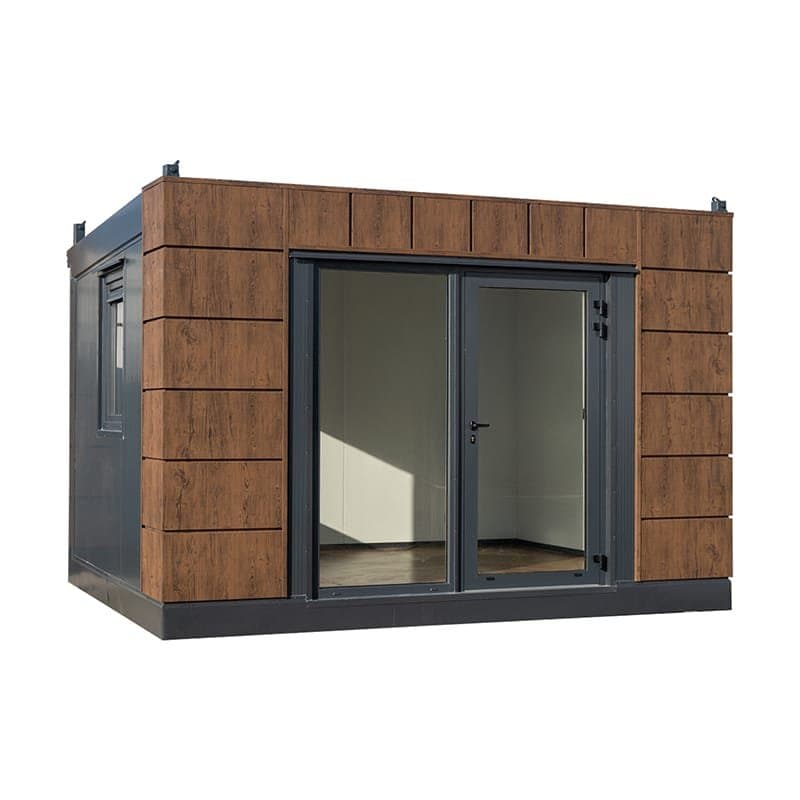 Módulo Habitacional Barcelona 4x3m: Diseño Moderno con Acabado Madera