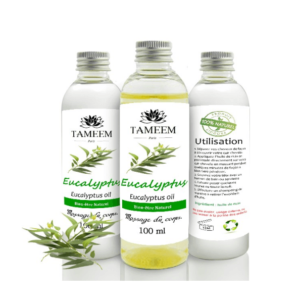 Huile d'Eucalyptus (Eucalyptus Oil) - 100% Naturelle - 100 ml - Tameem