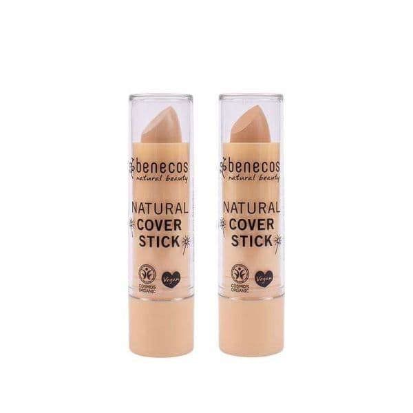 Stick Correcteur de teint Bio (Concealer - Cover Stick) - 4,5 g - Benecos Vanille (Texture)