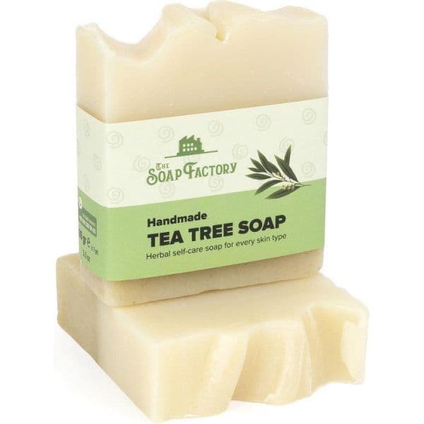 Savon Tea Tree (Arbre à Thé) artisanal - Visage, corps et cheveux - 100 g - The Soap Factory