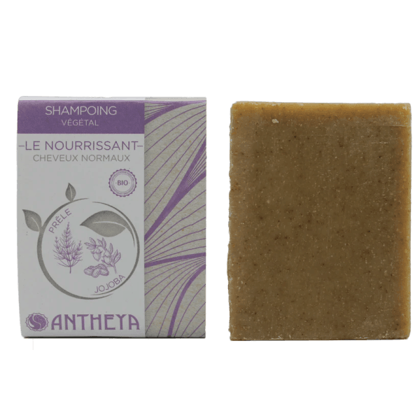 Shampoing solide Prêle Bio - Nourrissant et réparateur - 100 g - Antheya