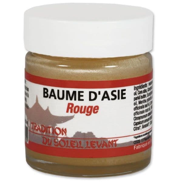 Baume d'Asie Rouge de Massage - Douleurs musculaires & Articulaires - 30ml - Tradition du Soleil Levant