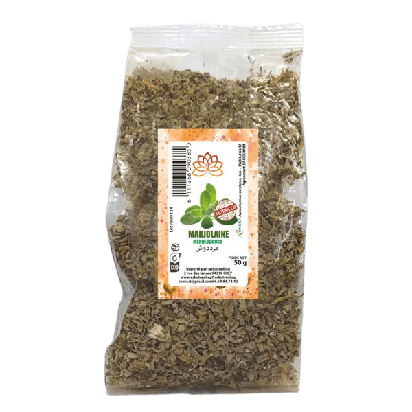 Feuilles de Marjolaine du Maroc (Mardaddouch - Origanum majorana) - 50g - Arko