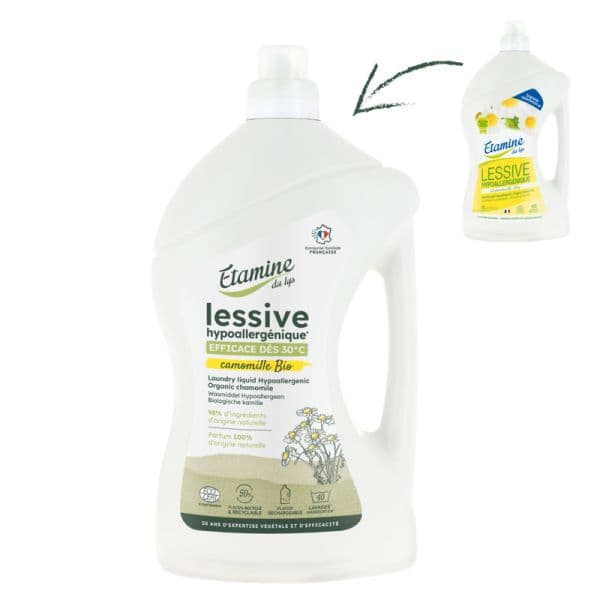 Lessive Hypoallergénique Camomille Bio - 1L/2L - Etamine du Lys 1L