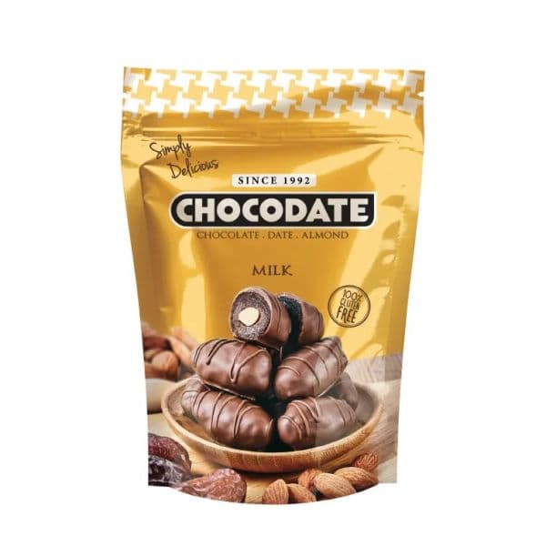 Tamrah Milk Chocolate - Dattes aux amandes enrobées de Chocolat au lait