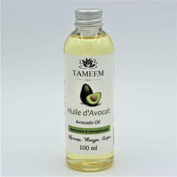 Huile d'Avocat (Avocado Oil) - 100 ml - 100% Naturelle - Tameem