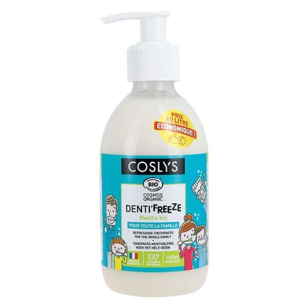 Dentifrice Denti'freeze Menthe Bio - Format Famille - 350g - Coslys