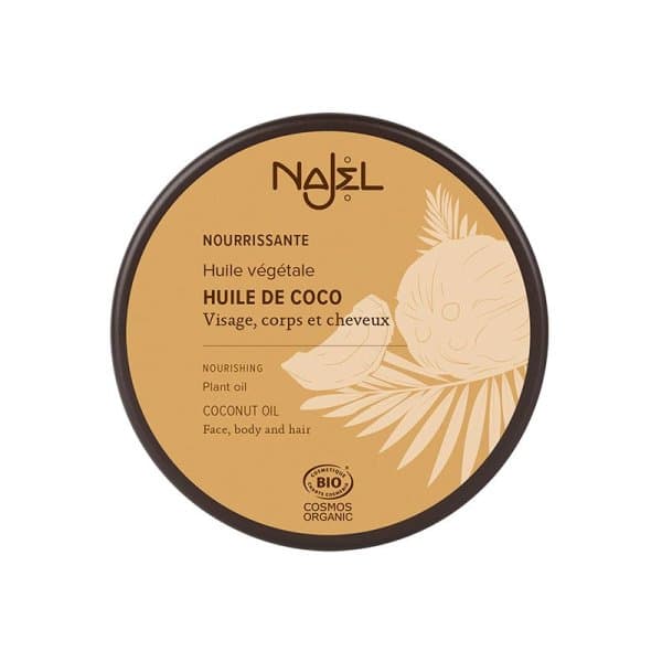 Huile de Coco Bio Nourrissante - Visage, corps et cheveux - 100 ml - Najel