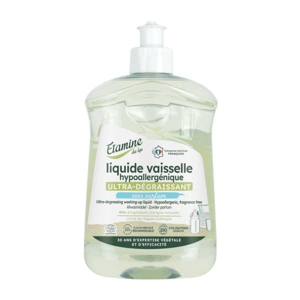 Liquide Vaisselle Bio Hypoallergénique – 500 ml – Étamine du Lys