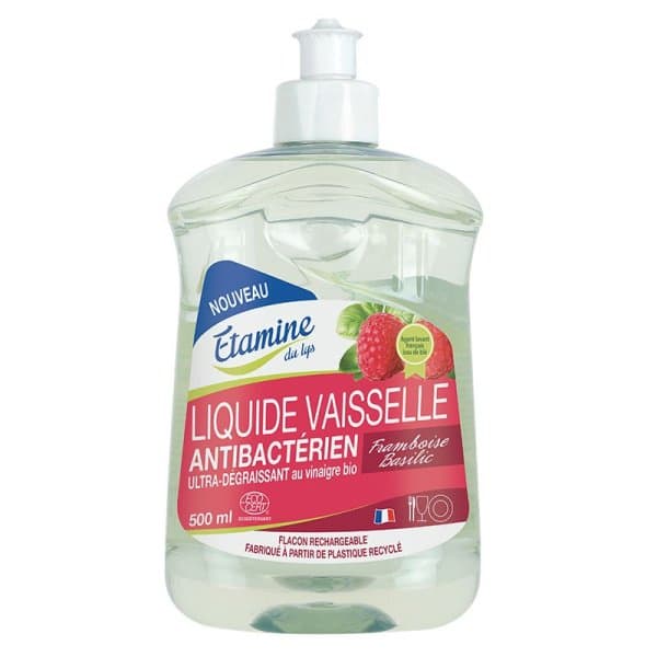 Liquide Vaisselle Bio Antibactérien – 500 ml – Étamine du Lys