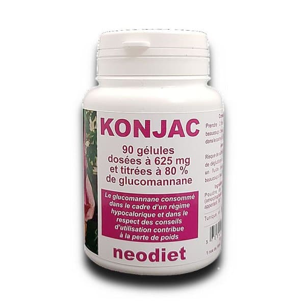 Konjac - 90 Gélules - Coupe faim naturel - 625 mg - Vital Osmose