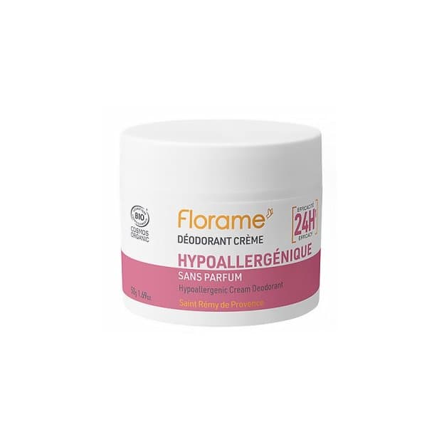 Déodorant Crème Hypoallergénique Bio - 50 g - Florame