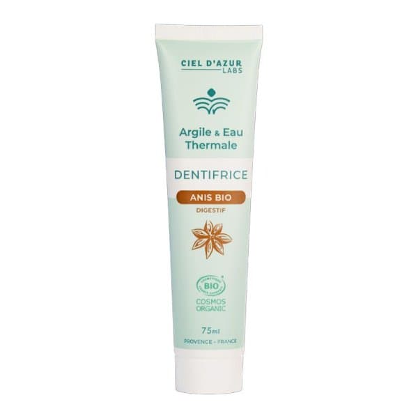 Dentifrice Argile à l'Anis Bio - Digestif – 75 ml – Argile & Eau Thermale