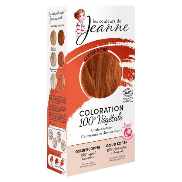 Henné Cuivré Doré Bio - (Coloration Végétale) - 100g - Les Couleurs de Jeanne
