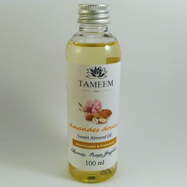 Huile d'Amandes douces (Almond Oil) - 100 ml - 100% Naturelle - Tameem