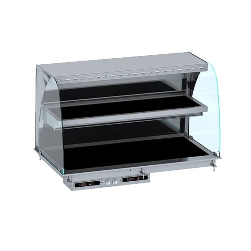 DROP-IN VITRINE COURBEE CHAUFFANTE AVEC PLAQUE VITRO CERAMIQUE
