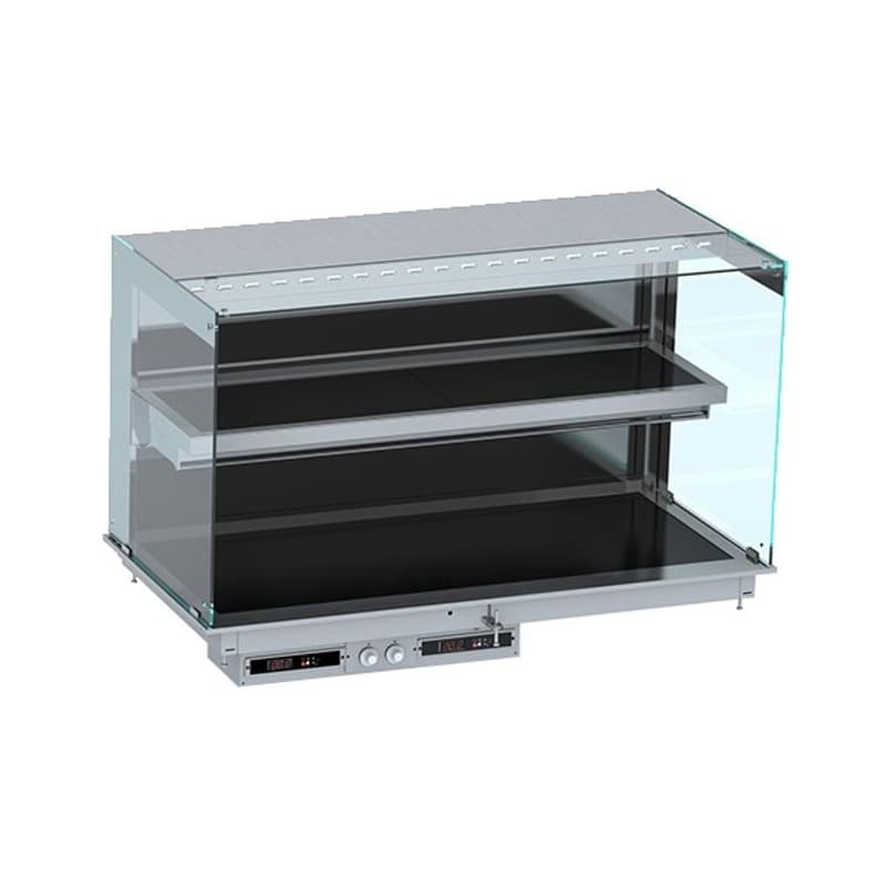 DROP-IN VITRINE CUBIQUE CHAUFFANTE AVEC PLAQUE VITRO CERAMIQUE