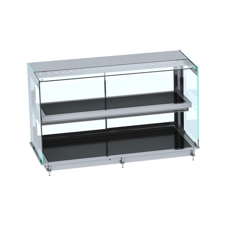 DROP-IN VITRINE CUBIQUE CHAUFFANTE AVEC PLAQUE VITRO CERAMIQUE NOIR