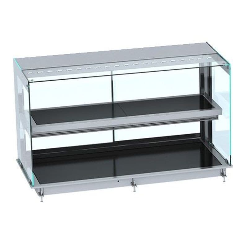 DROP-IN VITRINE CUBIQUE CHAUFFANTE AVEC PLAQUE VITRO CERAMIQUE NOIR