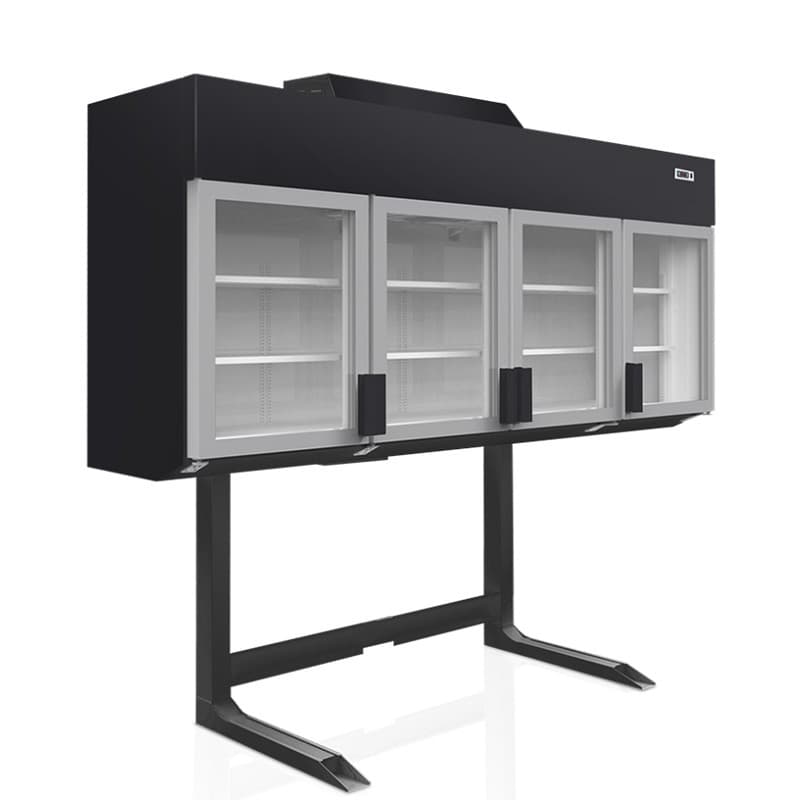 Congélateur mural de supermarché 650L - 4 Portes TEFCOLD