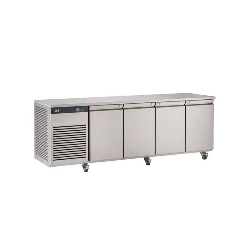 Comptoir réfrigéré positive inox 4 portes 585L FOSTER