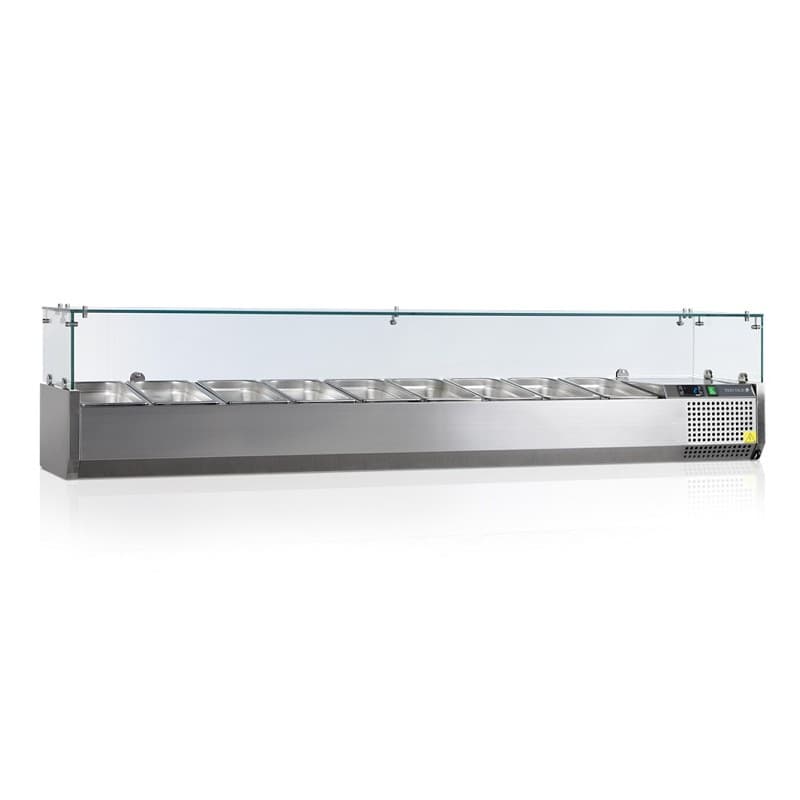 Vitrine réfrigérée GN1/3 2000mm TEFCOLD