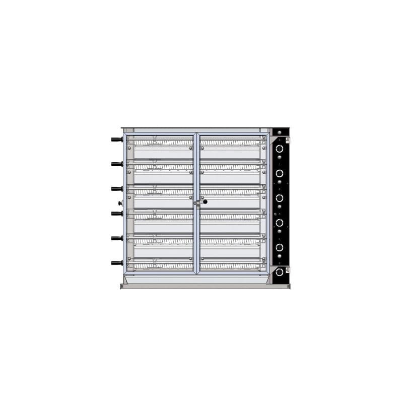 Rotissoire confort a poulets gaz Moteur Ă droite Inotech