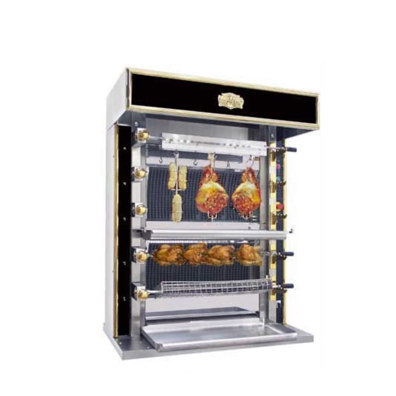 Rôtissoire Séduction a gaz Série étroite 5 broches Inotech