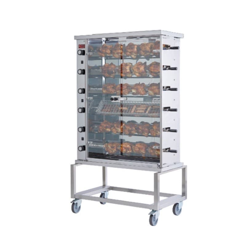 Rôtissoires gaz verticales Prélude 2 6 broches Inotech