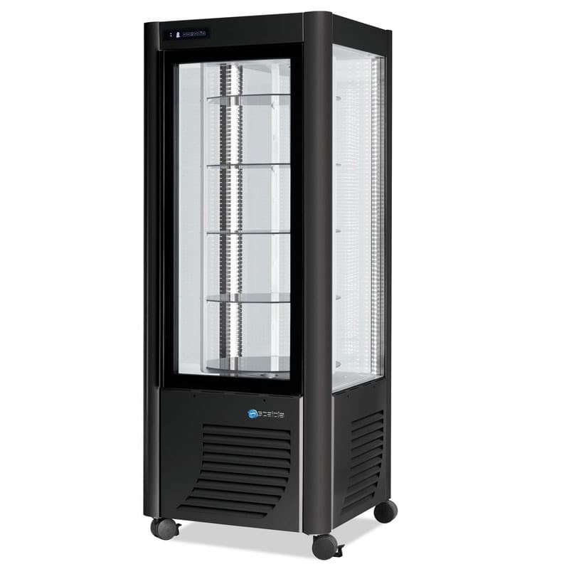 Vitrine 4 faces Positive Plateaux rotatif SCAIOLA