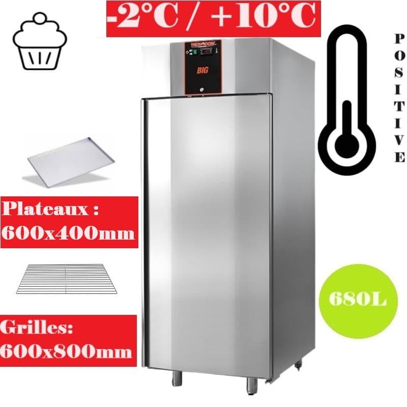 Armoire réfrigérée pâtissière positive - 600x800mm Tecnodom