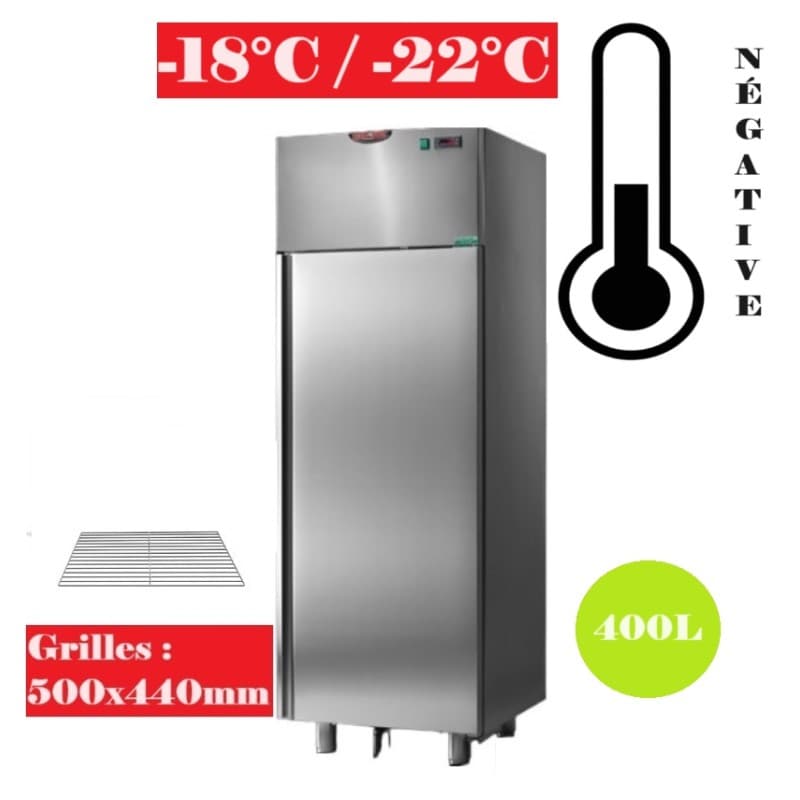 Armoire réfrigérée négative 400L - Grilles 500x440 Tecnodom