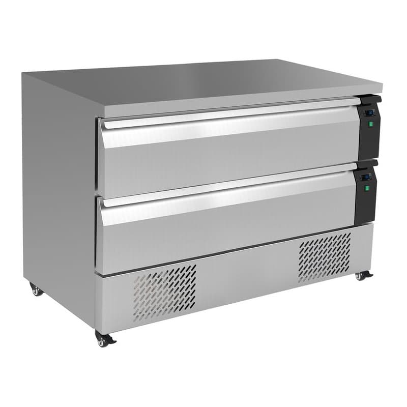 TABLE RÉFRIGÉRÉE/CONGÉLATEUR 2 TIROIRS 6X 1/1GN COMBISTEEL