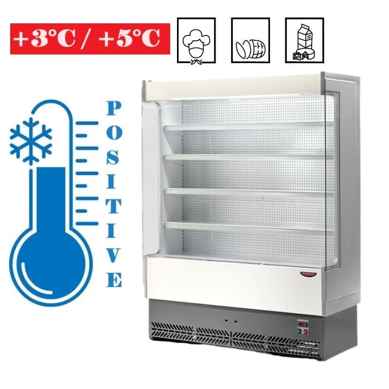 Vitrine réfrigérée INOX profondeur 60 avec groupe frigorifique Te