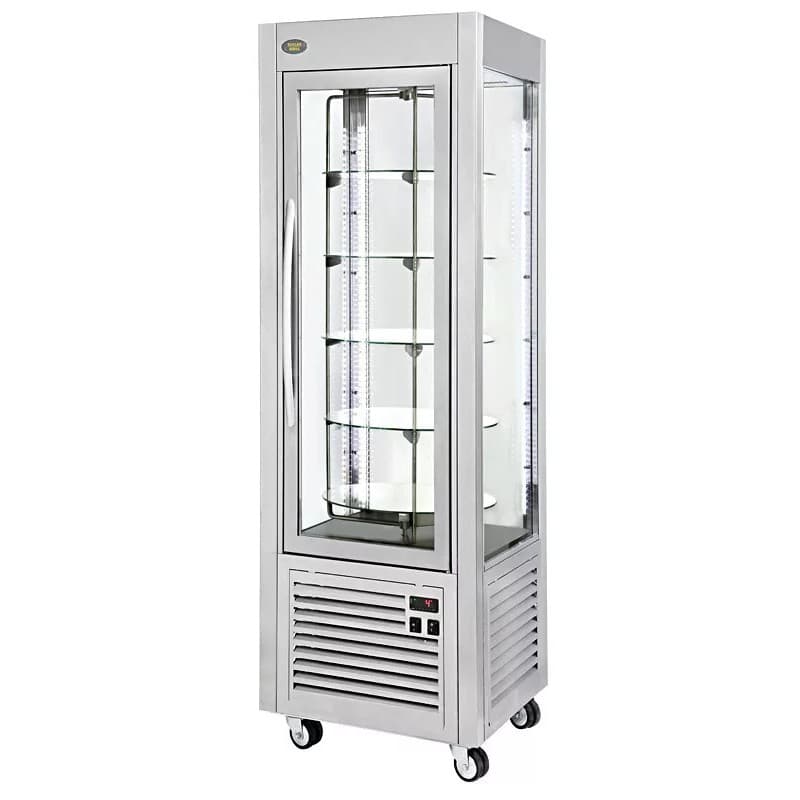 Vitrine positive ventilée - plateaux tournants ROLLER GRILL